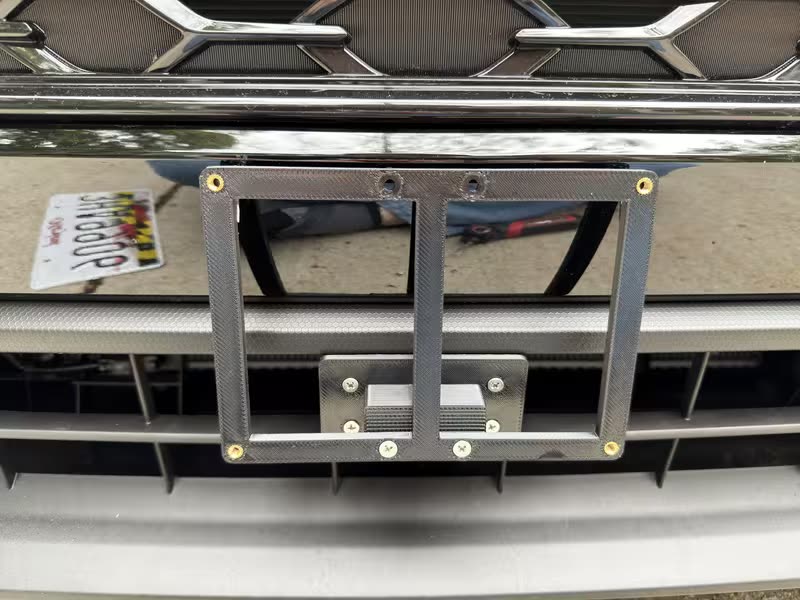 Step 4 — plate frame attached to mount base